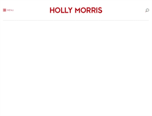 Tablet Screenshot of hollymorris.com